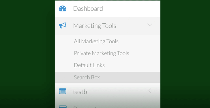 marketing tools section
