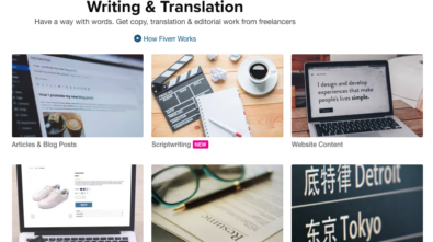 writing and translation vertical
